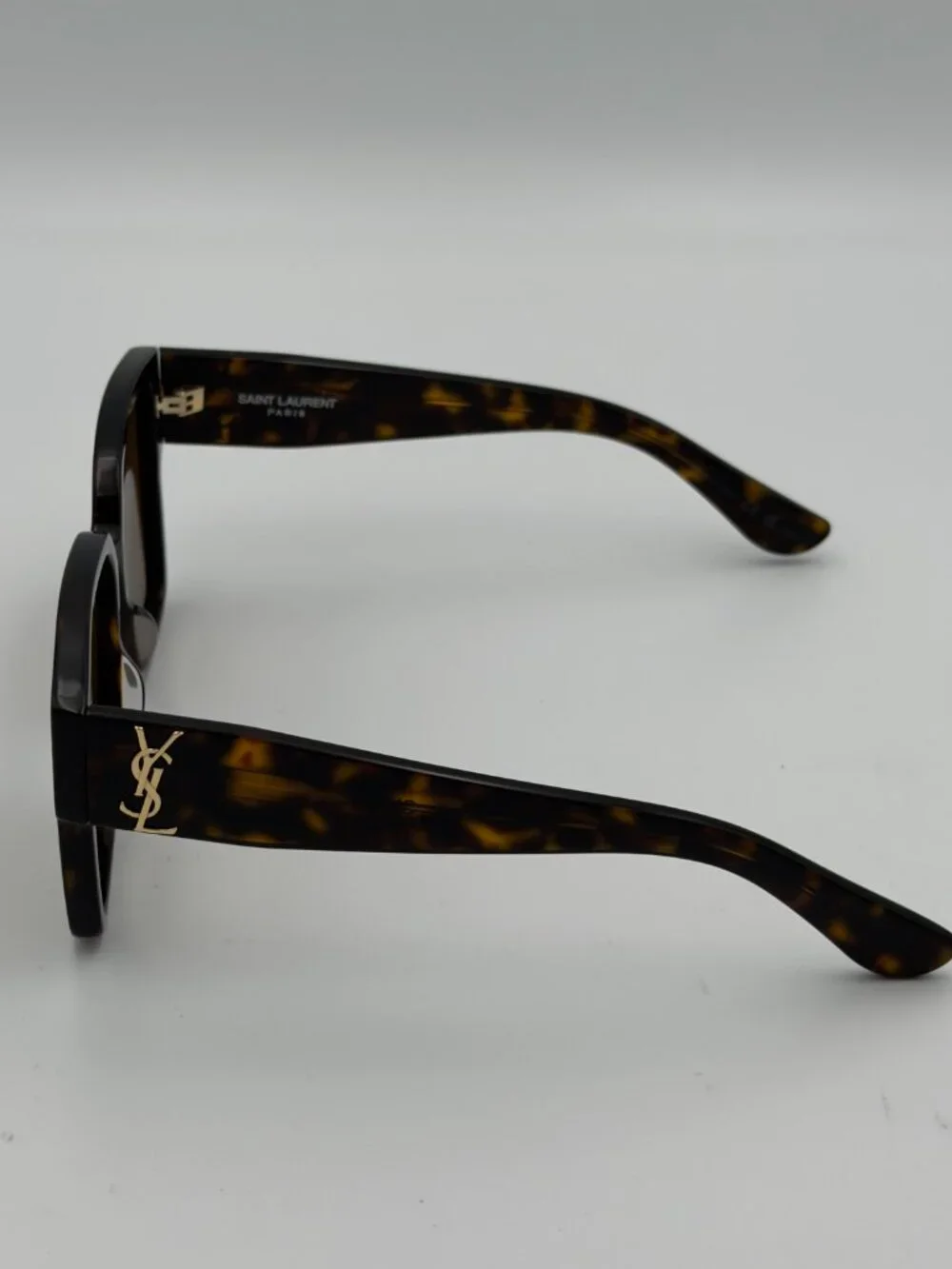 Saint Laurent SL M9 003 55mm Havana Brown Square Sunglasses YSL w/ Case